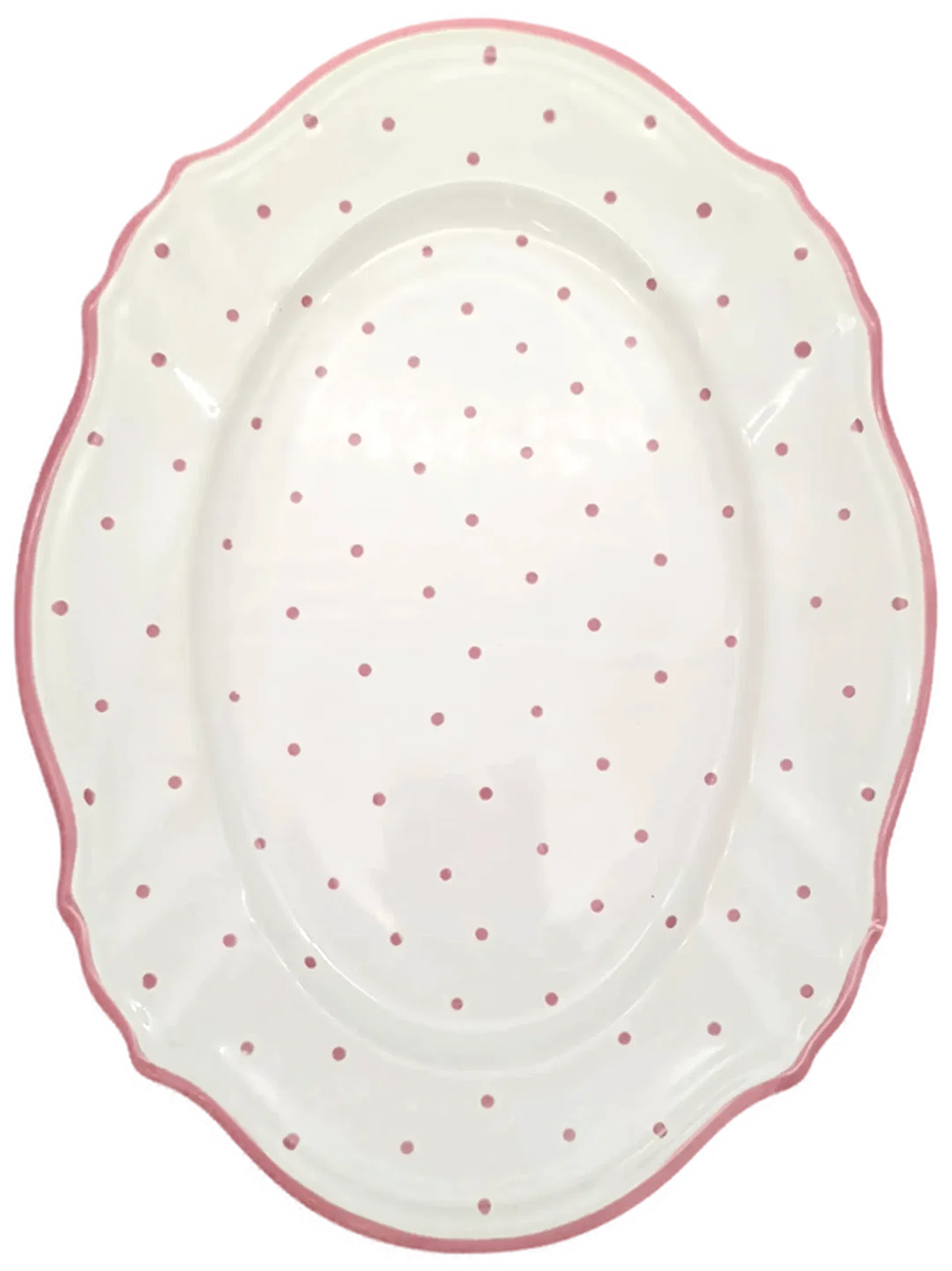 Servierplatte Gmundner Keramik - Rosa Tupferl (5-teilig) – Bild 8