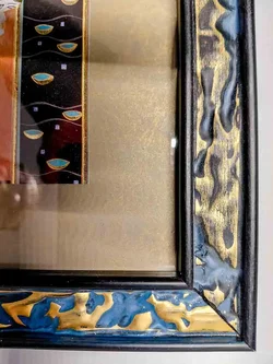 Gustav Klimt „Bildnis Fritza Riedler““ Kunstdruck im Rahmen 30 x 25 cm – Vorschau 2