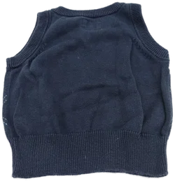 H&M Baby Jungen gestrickter ärmelloser Karo-Pullunder, Größe 62 – Vorschau 2