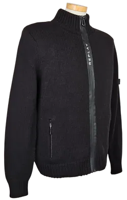 REPLAY Herren Wolljacke, schwarz - Gr. L  - Bild 2