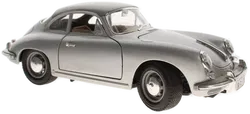 Burago Porsche 356 B – Maßstab 1:18 – Silber – Modellauto Diecast – Made in Italy - Bild 1