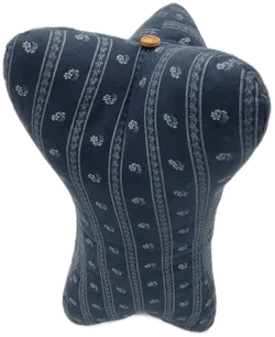 Leseknochen, blau/hellblau gemustert, Größe ca. 40 x 20 cm - Bild 3