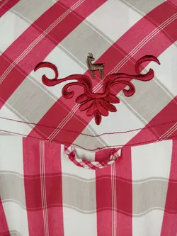  Spieht&Wensky Damen Drachtenbluse rot weiß kariert Gr. 34/XS - Bild 4