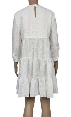 Zara Damen Midikleid, weiß - Gr. XS - Bild 3