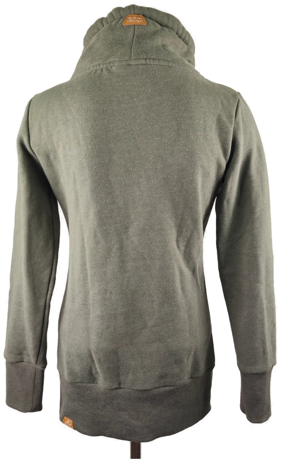 Damenpullover Größe 36 in Olivgrün mit Kragen | Casual-Chic – Bild 3