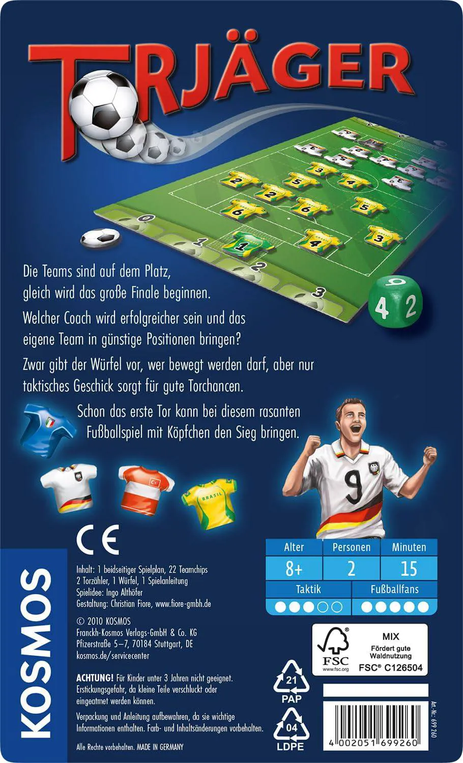 Torjäger – Fußball-Taktik- und Würfelspiel von Kosmos – Bild 2