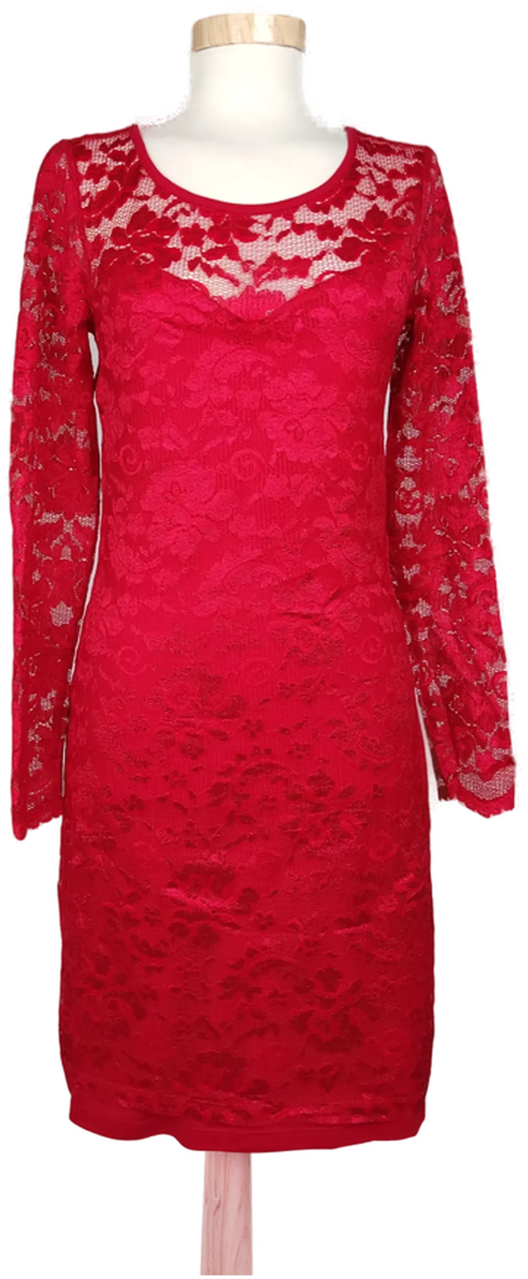 Vero Moda Damen Spitzenkleid rot - M/38 - Bild 4