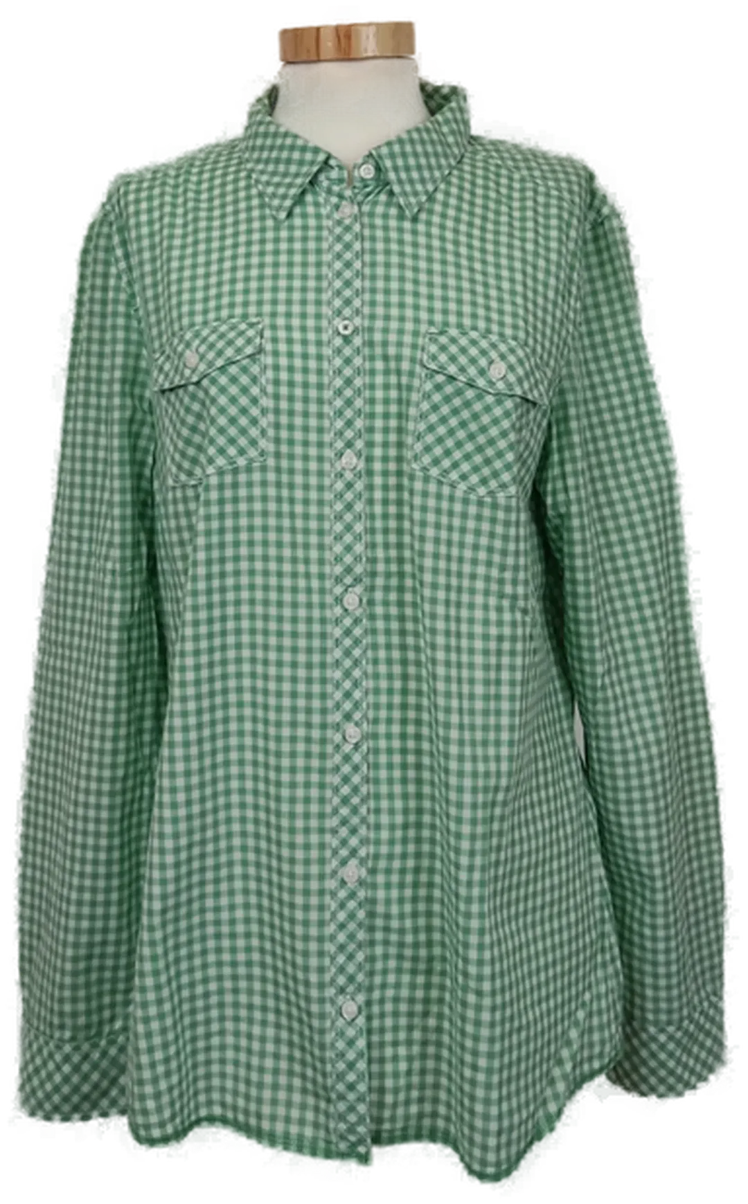 Esprit Damen Bluse grün kariert Gr. 40 - Bild 1