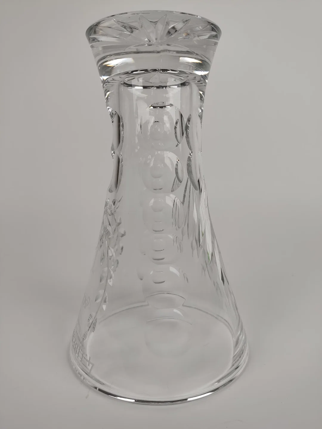 Große Glasvase, geschliffen – Bild 6