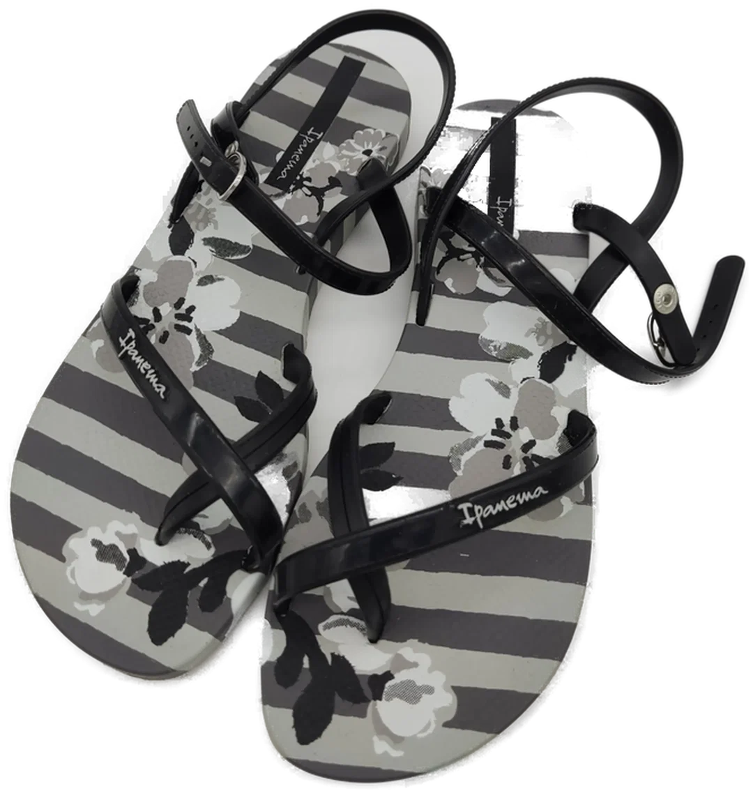 Ipanema Damen Sandalen, schwarz/grau gemustert, Größe 38 – Bild 2