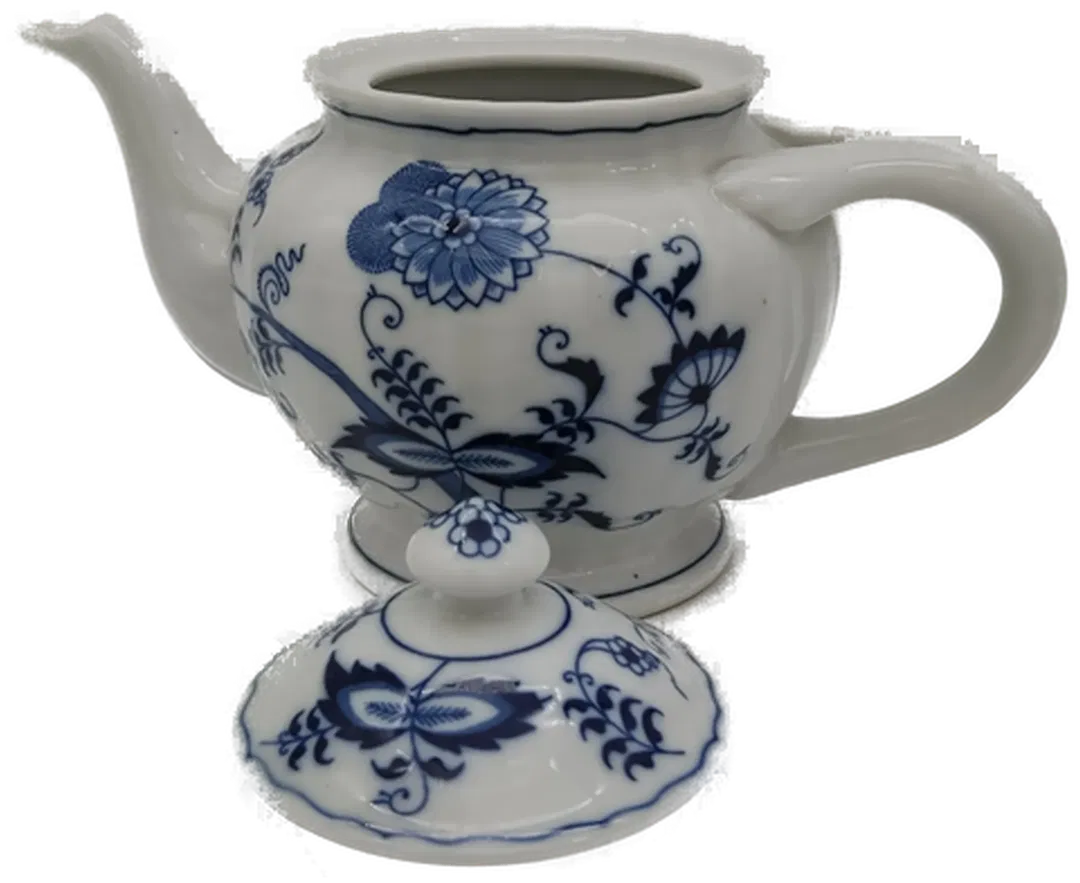 Blue Danube Teekanne blau gemustert Vintage - Bild 4