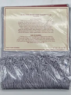 Pashmina - Damen Kaschmirschal - grau - Bild 2