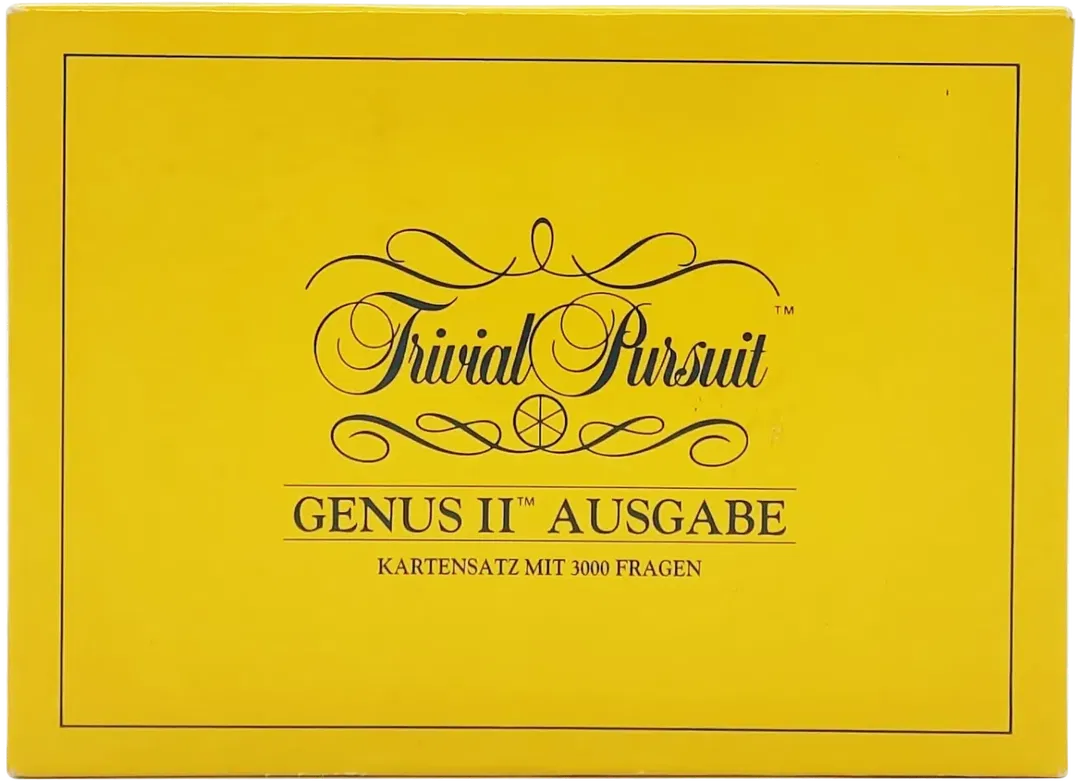 Trivial Pursuit Genus II Ausgabe Kartensatz mit 3000 Fragen Nr. 000644 (Zur Erweiterung eines Komplett-Sets) - Bild 1