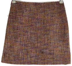 Damenrock EUR 34 Aus Mischfaser | Herbstlicher Tweed-Look