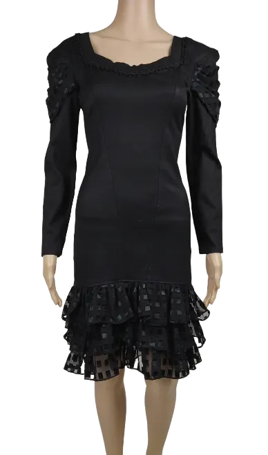 Led Zepp Paris Damen Kleid, schwarz - Gr. XS - Bild 4
