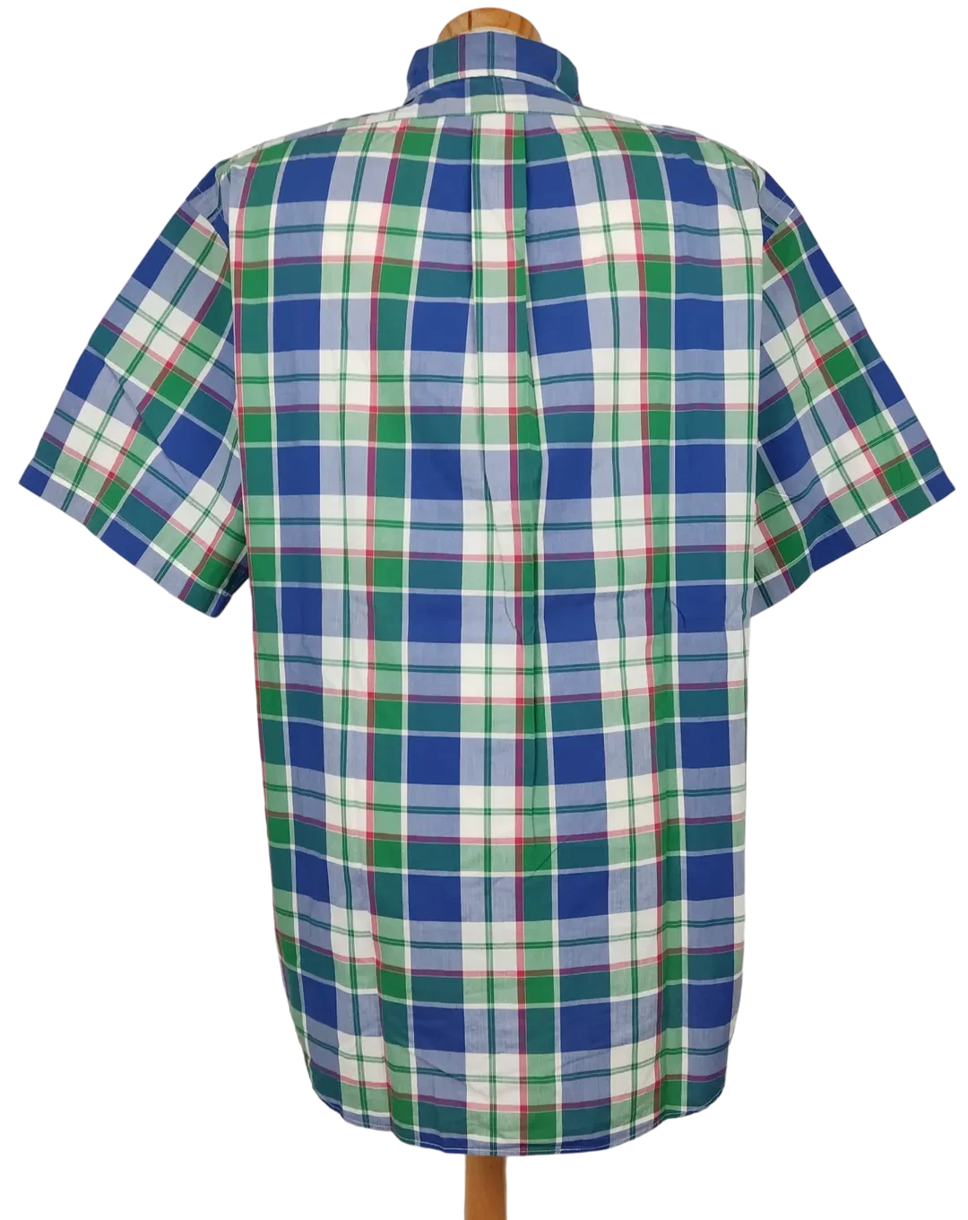 Ralph Lauren Kurzarmhemd Herren, blau/grün - Gr. XL  – Bild 2