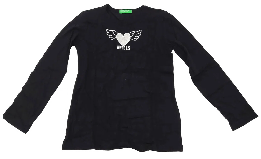 United Colors of Benetton Kindershirt schwarz Gr. XS - Bild 4