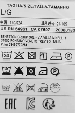 United Colors of Benetton Kindertop weiß Gr. L/G – Vorschau 4
