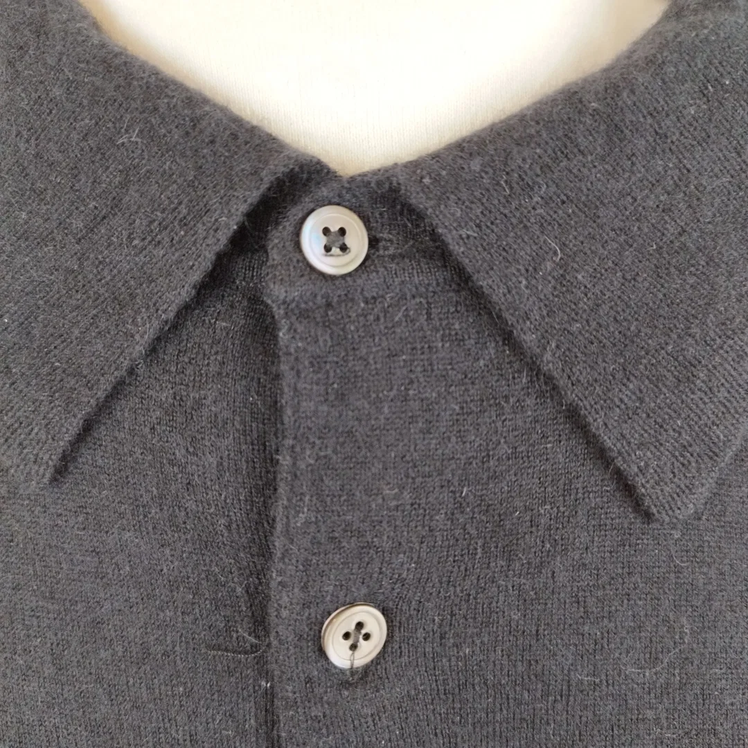 Hemisphere Pullover im Polo-Stil - Gr. 54 / 100% Kaschmir – Bild 4