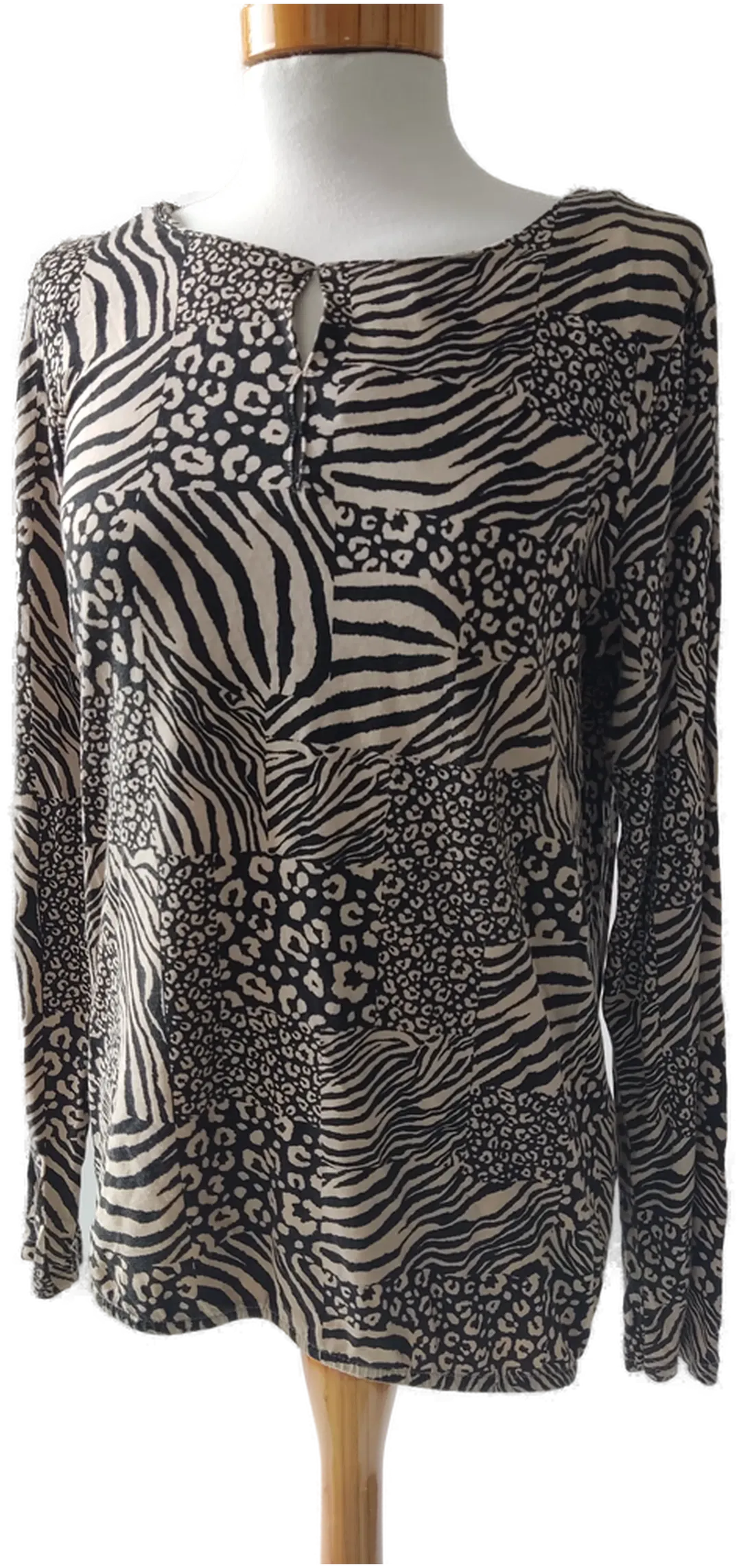 Gina Benotti Damen Langarmshirt Animalprint - Gr. S (36/38) - Bild 1