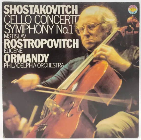 Vinyl LP - Shostakovitch, Rostropovitch, Ormandy - Cello Concerto Symphony No. 1 - Bild 2