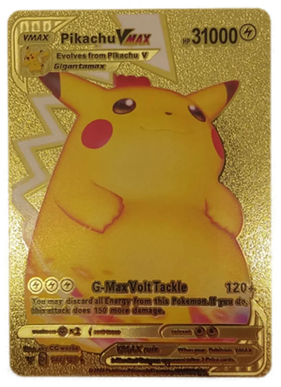 Pokémon Sammelkarte Goldfolie Vmax Pikachu Vmax - Bild 4