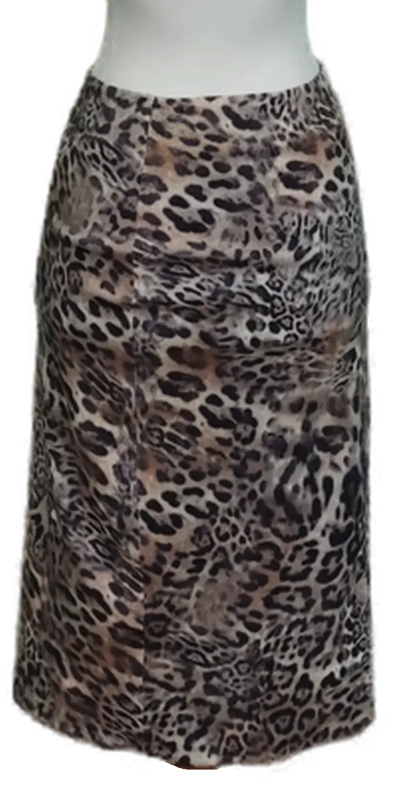 Marc Cain Damen Midikleid mit Leopardenprint in Braun/Beige, Gr. 36 – Bild 2