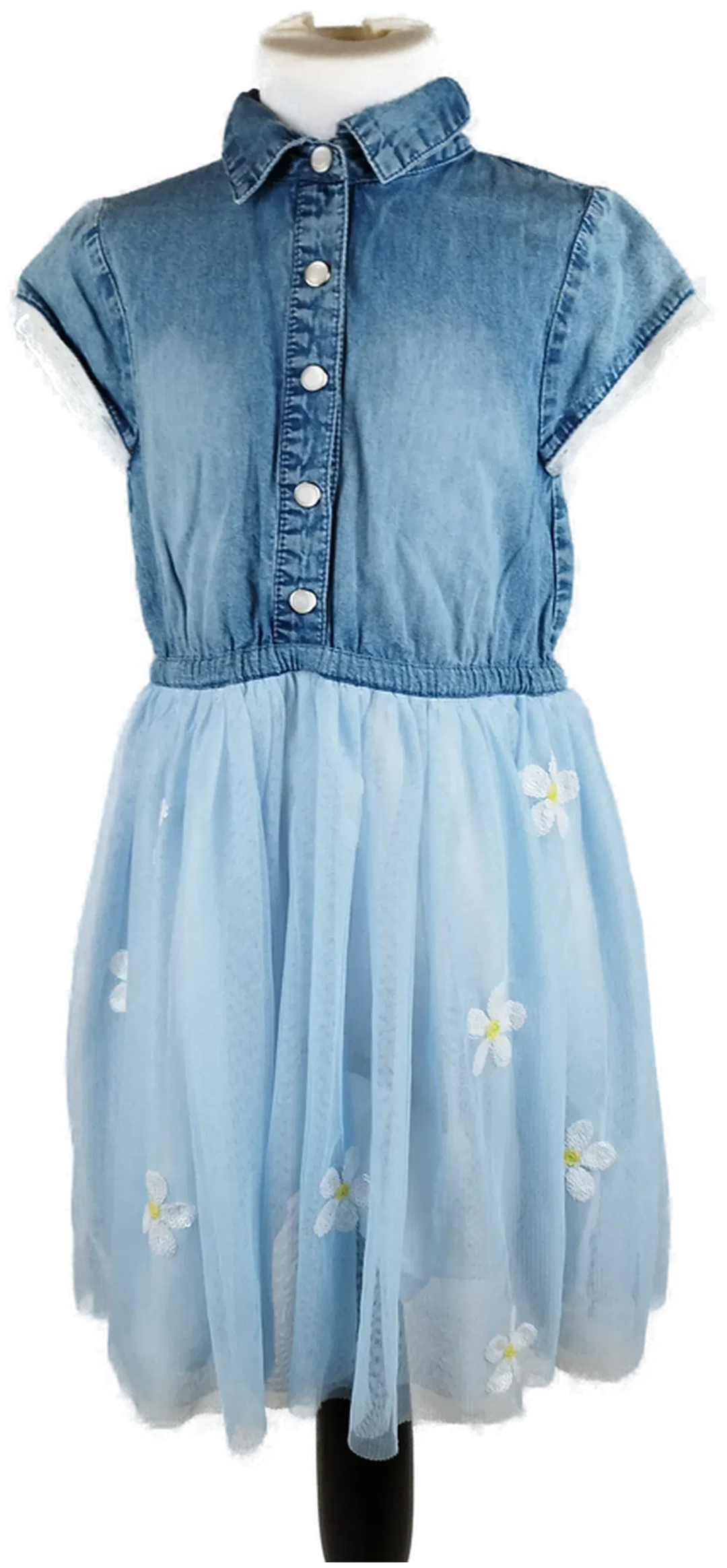 Topolino Kinder-Jeanskleid - Gr 128 / OT 100% Baumwolle - Bild 1
