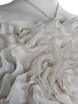 ZARA Damen Blumen-Bustier, cremeweiß - Gr. M / 38  – Vorschau 4