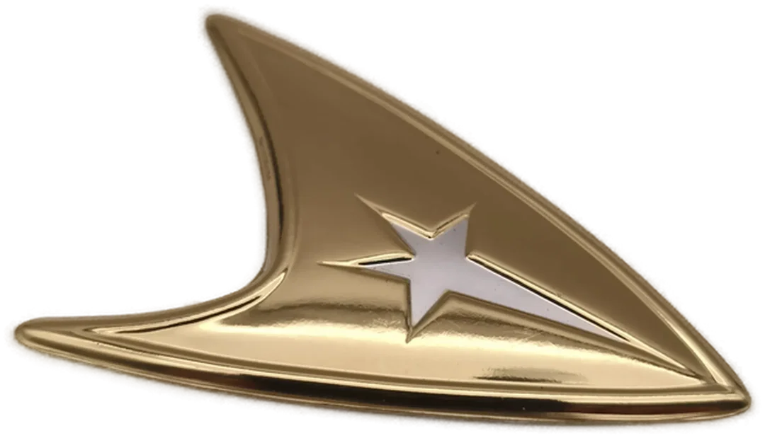 Star Trek, USS Enterprise Command Insignia badge, Franklin Mint, 925 Silber, seltenes Sammlerstück! – Bild 2