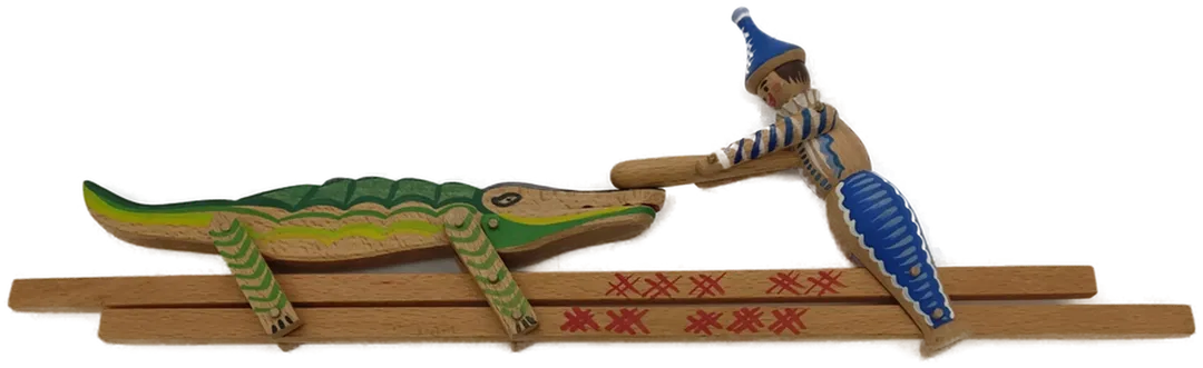Holzspielzeug Kasperl und das Krokodil - Bild 1