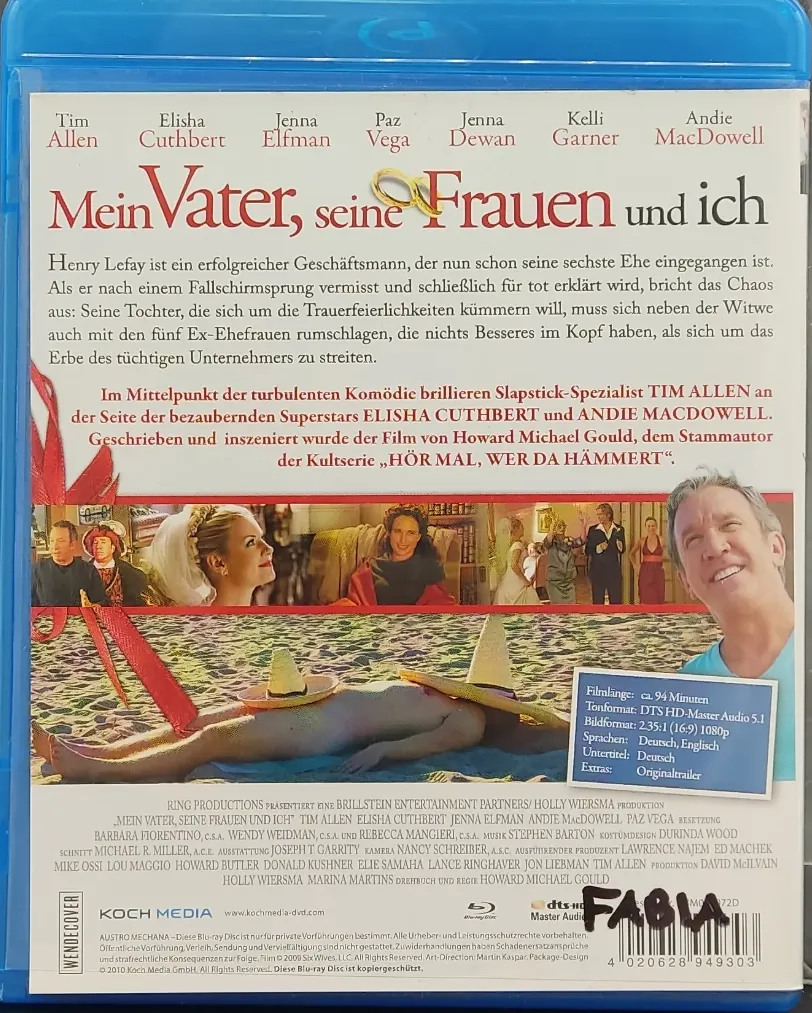 Blu-Ray "Mein Vater seine Frauen und ich" mit Tim Allen, Andie MacDowell, Kelli Garner und ......  – Bild 2