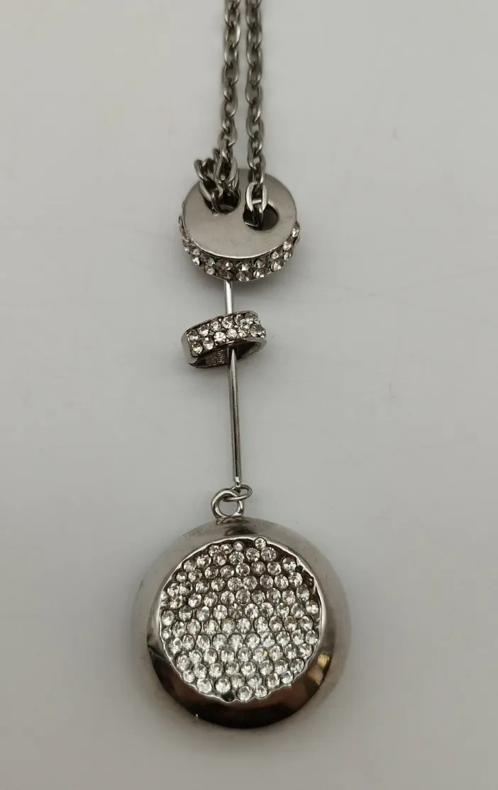 Edelschmuck Halskette mit Steinchen-Details - Bild 1