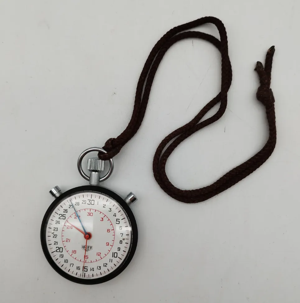 Heuer Stoppuhr mit Rattrapante Funktion - inkl. Täschchen - Bild 1