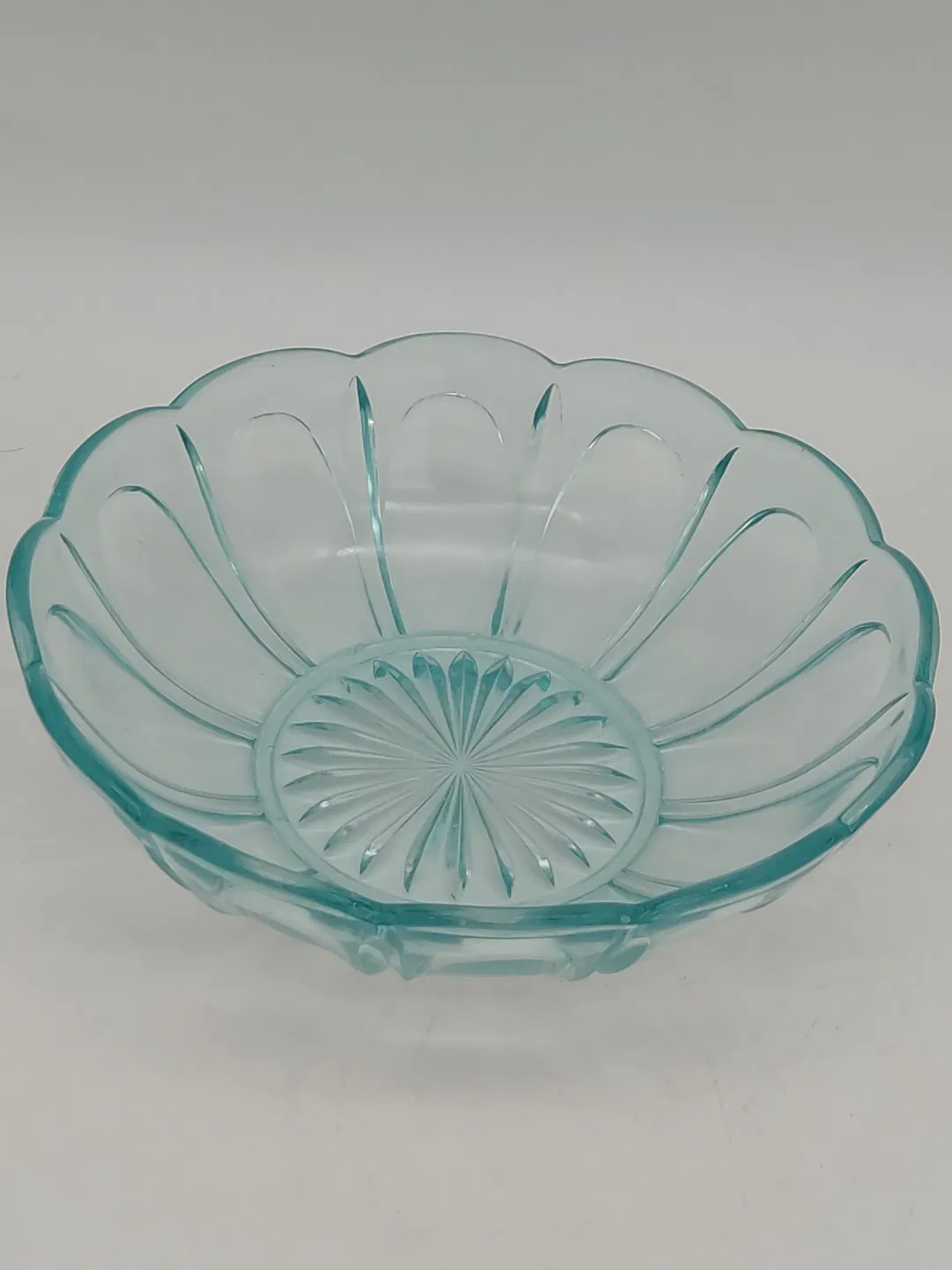 Vintage Glasschüssel in Himmelblau - Bild 1