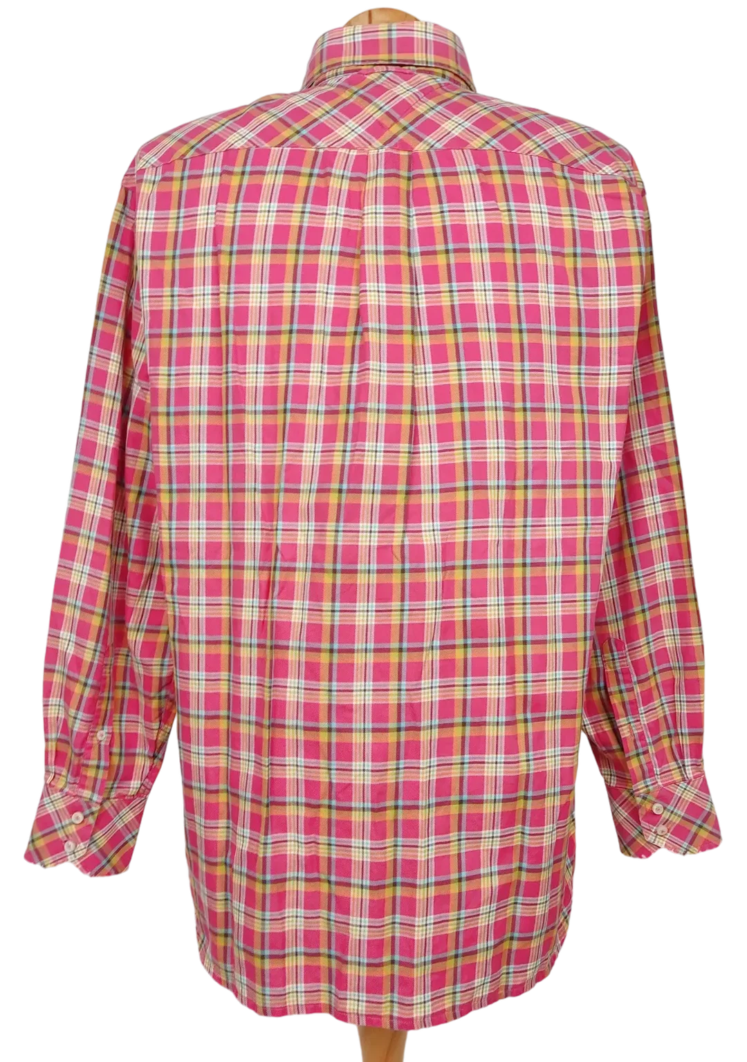 Tommy Hilfiger Herren Hemd, rot/gelb - Gr. L  – Bild 2