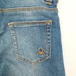United Colors of Benetton, Kinder Jean, Gr. 98, blau  - Bild 2