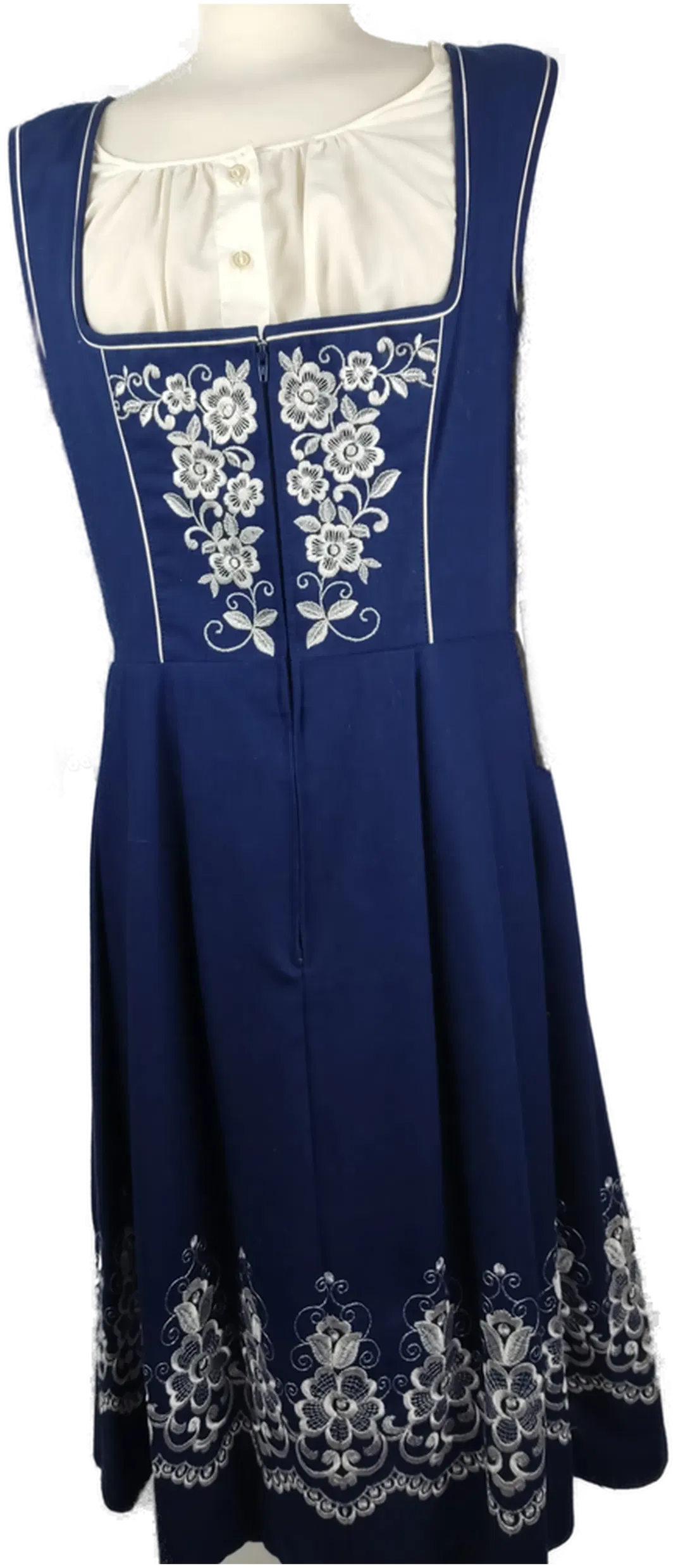 Salzburger Damen-Dirndl midi blau - XXL/44 - Bild 1