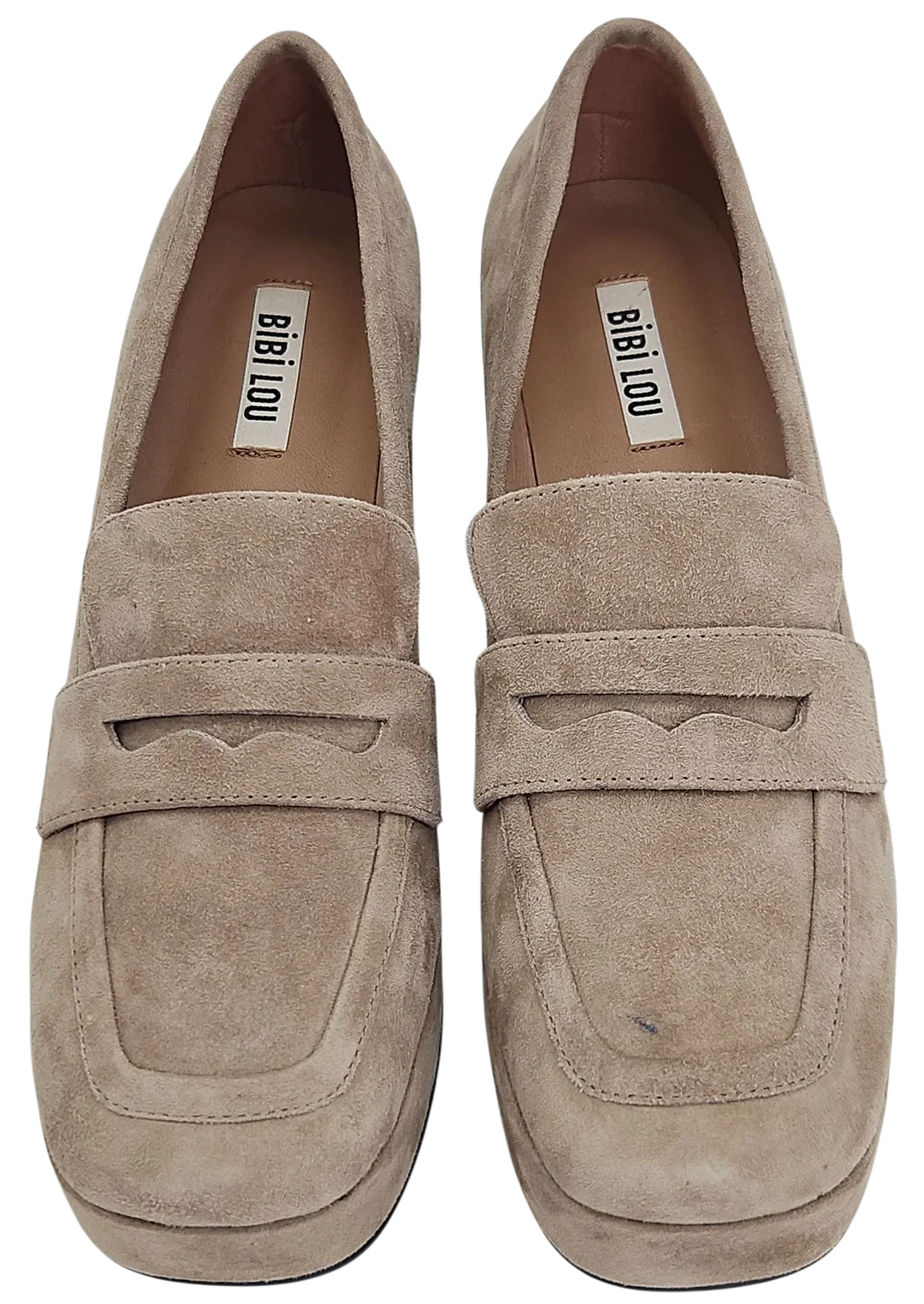 BIBI LOU Damen Plateau Schuhe, beige - Gr. 38 – Bild 3