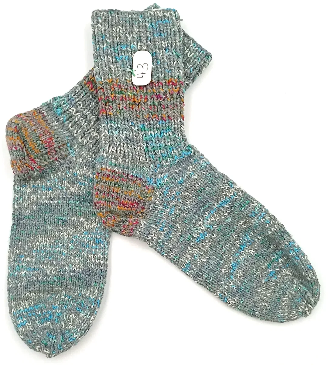 Handgestrickte Wollsocken Gr. 43 – Bild 1