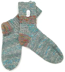 Handgestrickte Wollsocken Gr. 43 - Bild 1