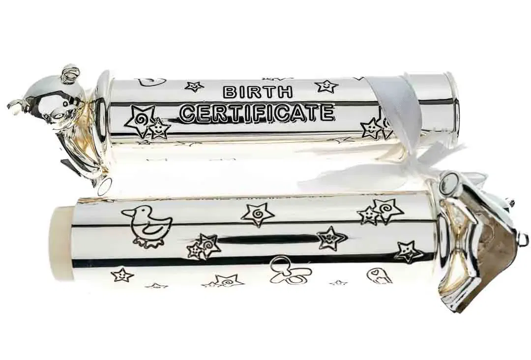 Twinkle Twinkle Silverplated Geburts-Urkundenstab - Bild 1