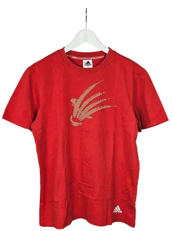 Adidas Badminton Herren T-Shirt, rot - Gr. M  - Bild 1