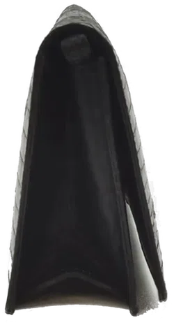 Krokodilleder Damen Vintagetasche und Brieftasche schwarz - Bild 4