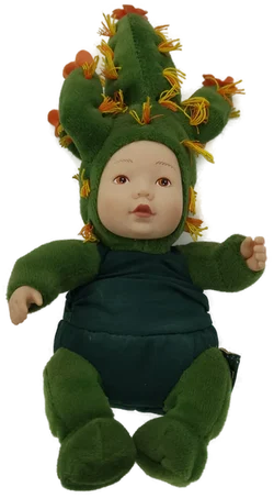 ANNE GEDDES Vintage Blumentopf-Baby, Puppe, Babykaktus - Bild 2