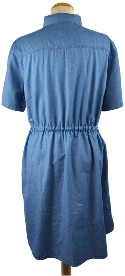 Damenkleid Sonstige Baumwolle | Sommer-Jeanslook – Vorschau 3