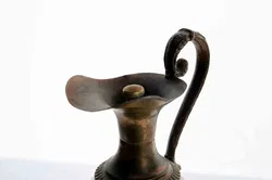 Antike Prunkkaraffe aus Kristallglas mit versilberter Montur 29 cm - Bild 2