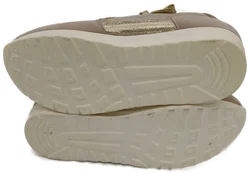 Damen Sneaker Beige Kunstfaser | Zeitloses Unikat - Bild 3