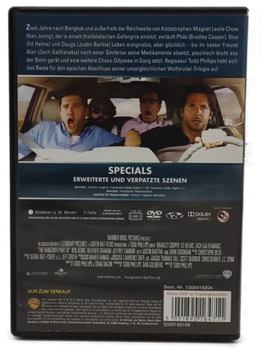 DVD "Hangcover 3" mit Bradley Cooper, Ed Helms und Zach Galifianakis – Bild 2