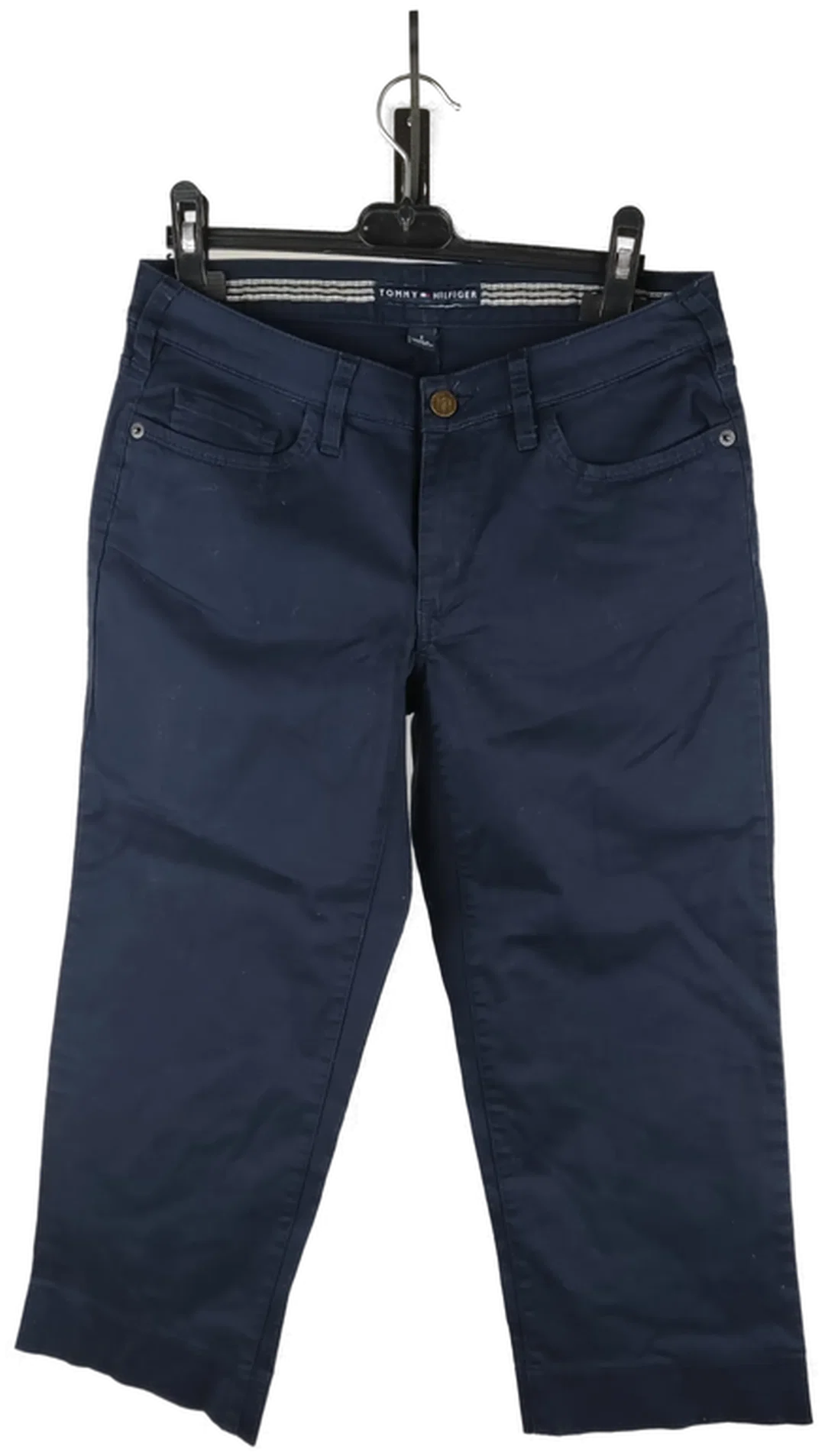 Tommy Hilfiger Damen-Jeans Gr. 32 L30 Unifarben | Dunkelblaue Caprihose - Bild 1
